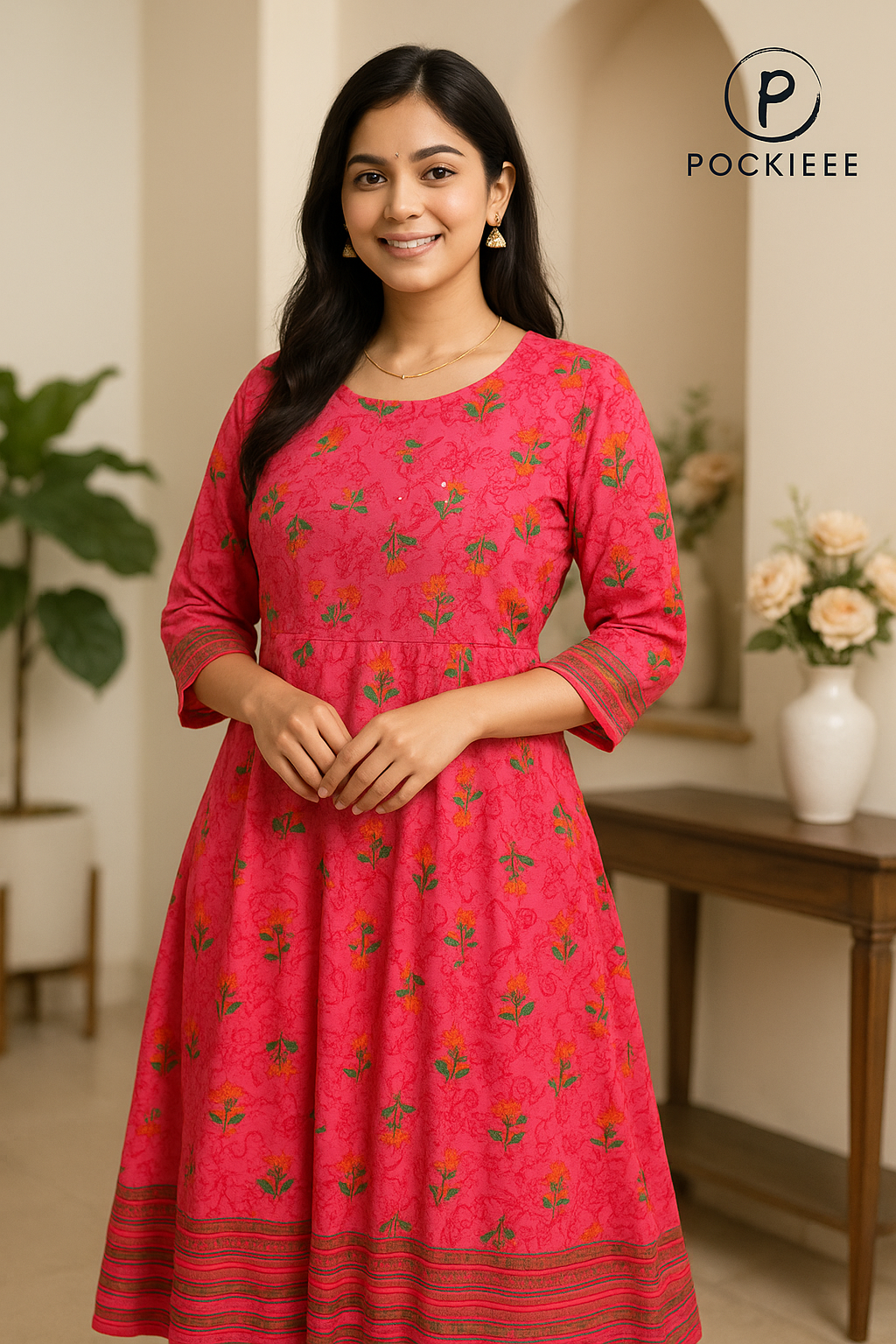 Elegant Cotton Printed Kurti for Everyday Comfort